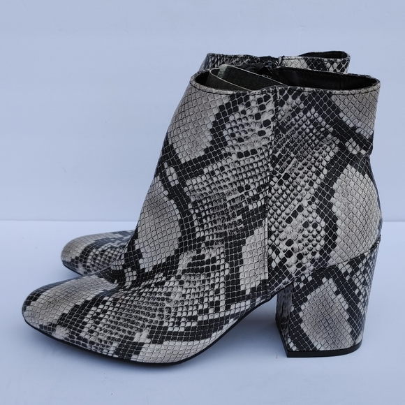 bamboo snakeskin boots